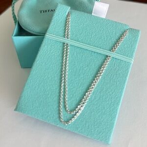 🩵20” Tiffany & Co. Thick Sterling Silver Chain Necklace